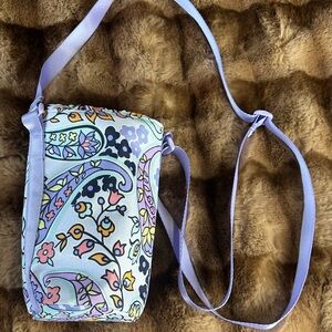 Vera Bradley Lavender Crossbody water bottle tote